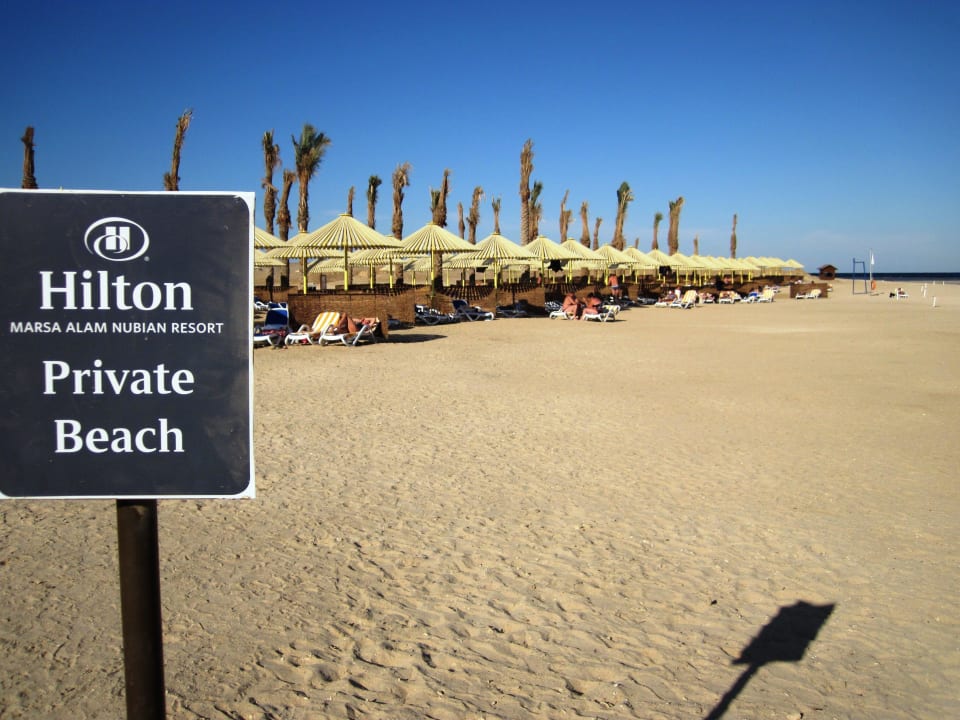 Privatstrand Hilton Marsa Alam Nubian Resort