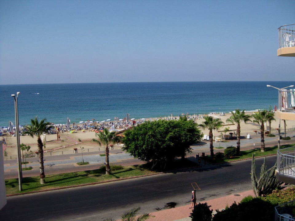 Blick vom Balkon Kleopatra Celine Hotel