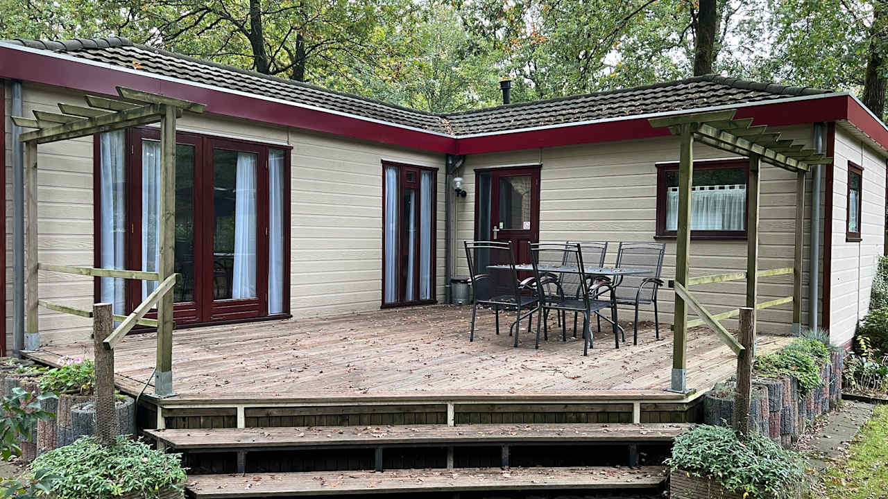 Gartenanlage 2 -3 persoons chalet in bosrijk park Kempenbos-Duc de Brabant