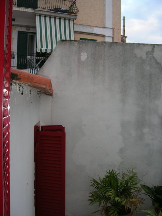 Blick aus dem Fenster Charme Hotel La Villa Tina