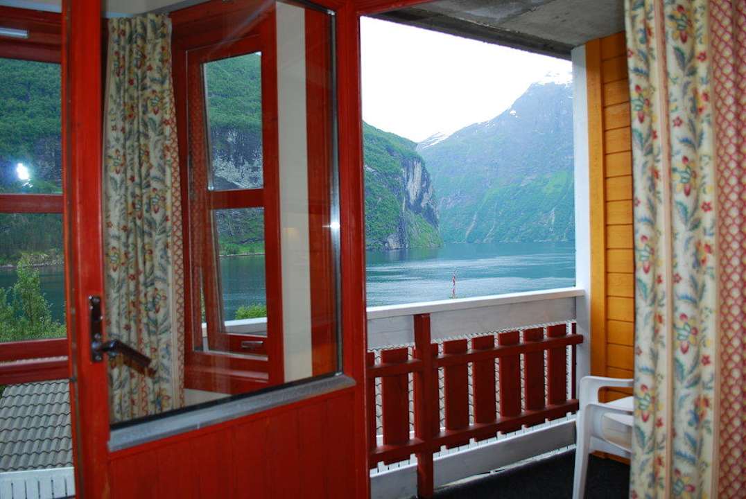 Aussicht vom Balkon Grande Fjord Hotel