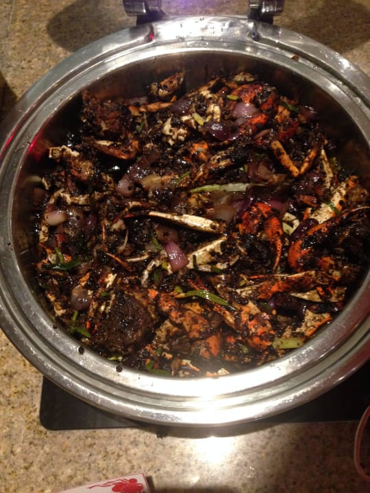 "leckere" Crablegs in Soßel Hilton Mauritius Resort & Spa