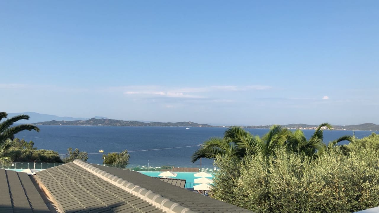 Ausblick Akrathos Beach Hotel