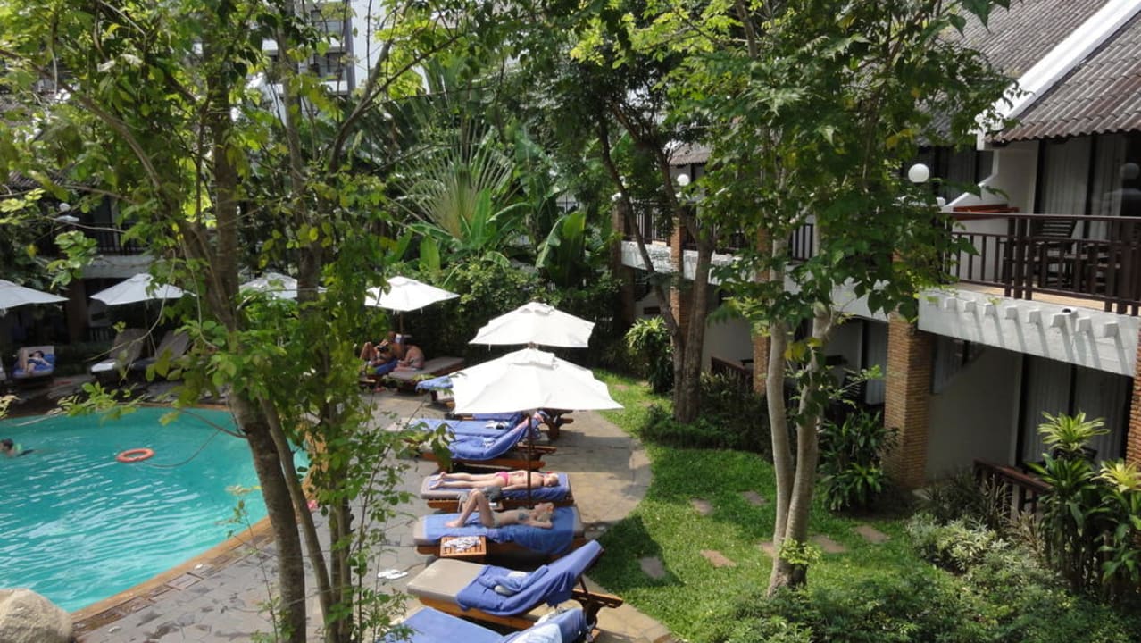 Ausblick vom Balkon Woodlands Hotel & Resort