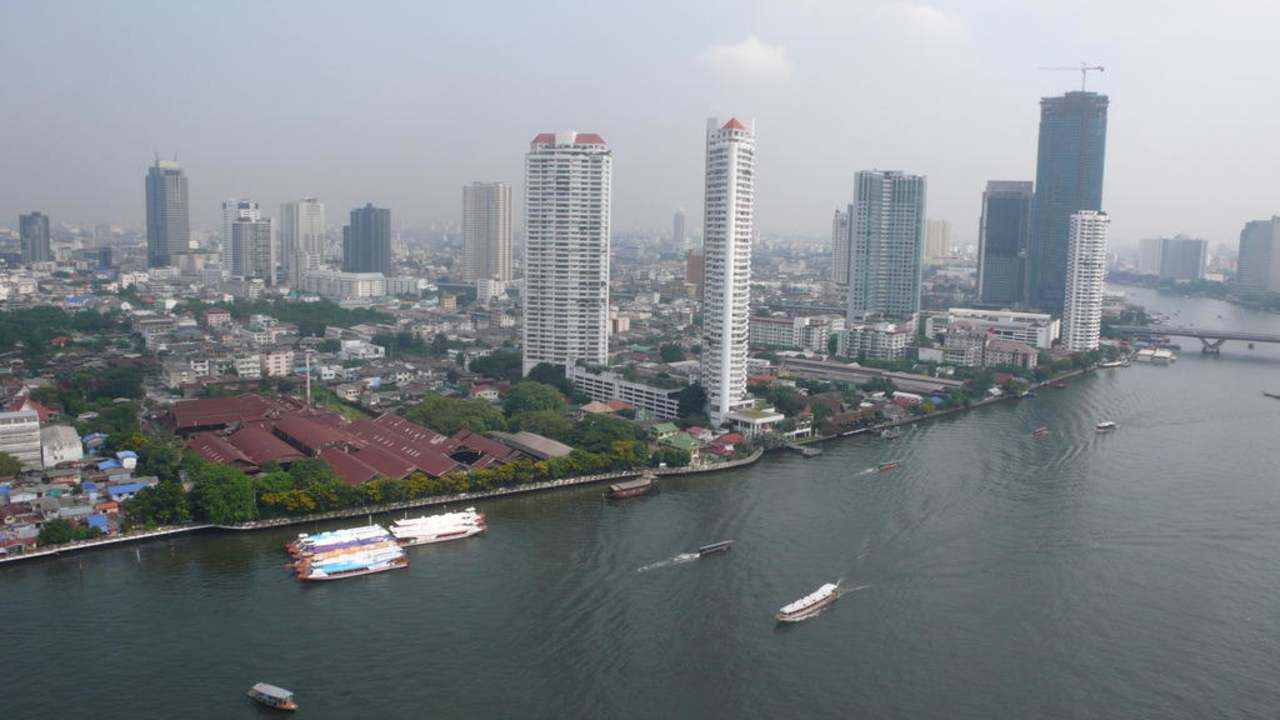 Blick nach Norden Chatrium Hotel Riverside Bangkok