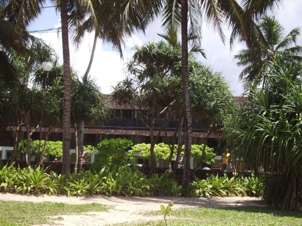 Blick vom Strand auf das Hotel Thaala Bentota
