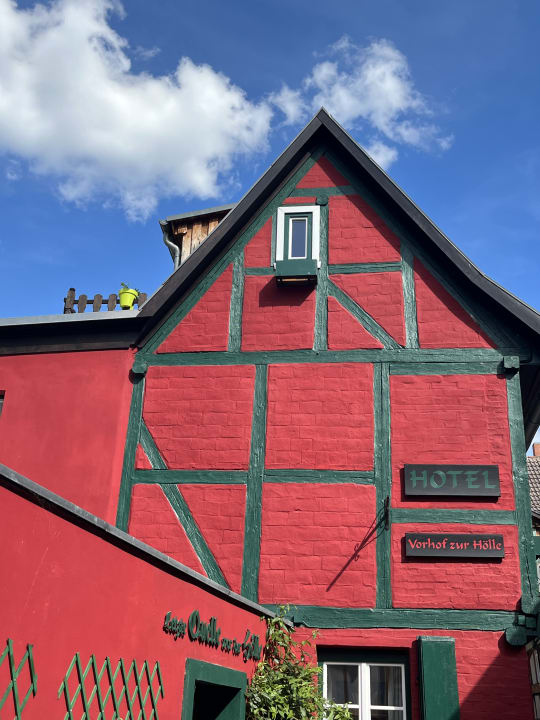 Außenansicht Fachwerkhotel Vorhof zur Hölle