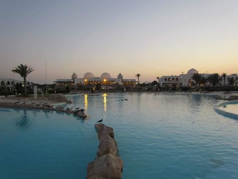 Pool abends Hotel Gorgonia Beach Resort