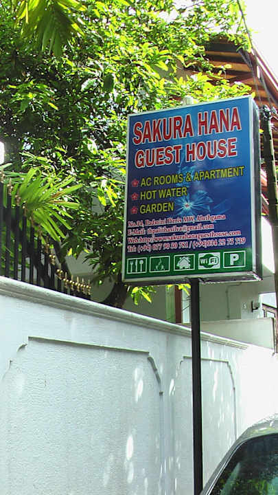 Schild Sakura Hana Gästehaus