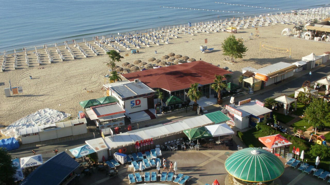 Strandblick vom Zimmer Sentido Bellevue Beach