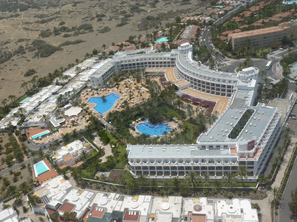 Blick vom Heli auf das Riu Palace Hotel Riu Palace Maspalomas Adults Only