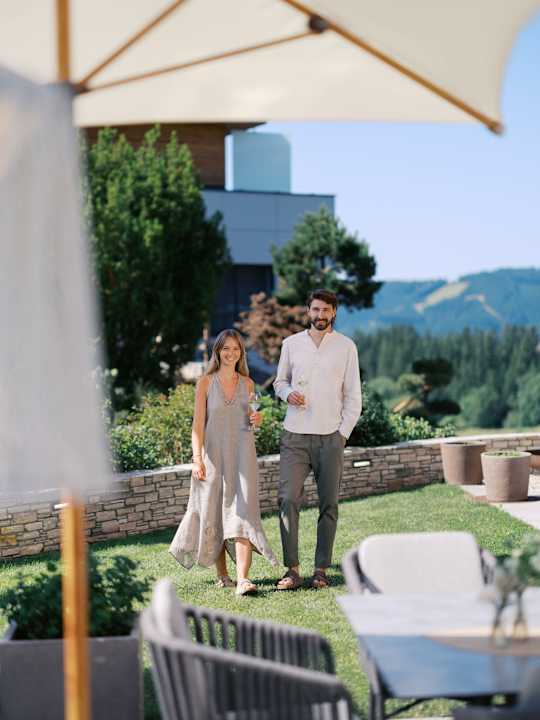 Gartenanlage Dorfhotel Fasching