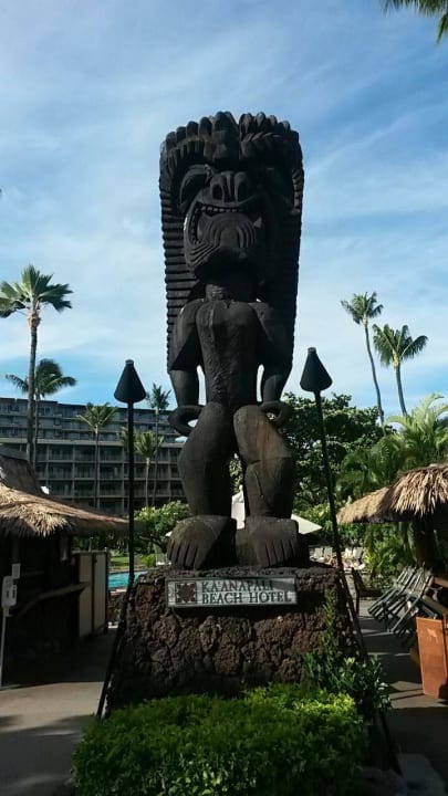 Figur auf dem Hotelgelände  Kaanapali Beach Hotel