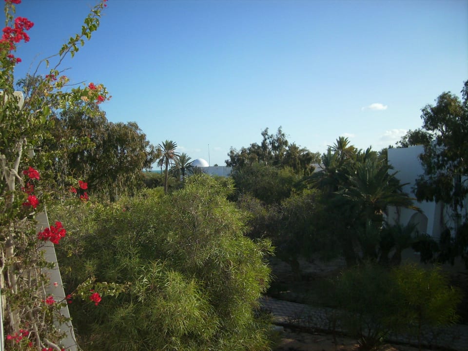 Blick vom Balkon des Zimmers T14 Hotel El Mouradi Djerba Menzel