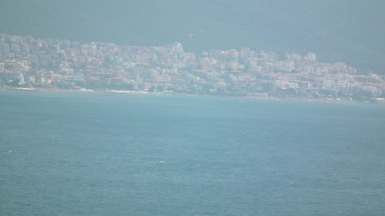 Ausblick vom Balkon Burgas Beach Hotel