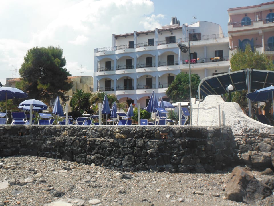 View from the beach Hotel Kalos