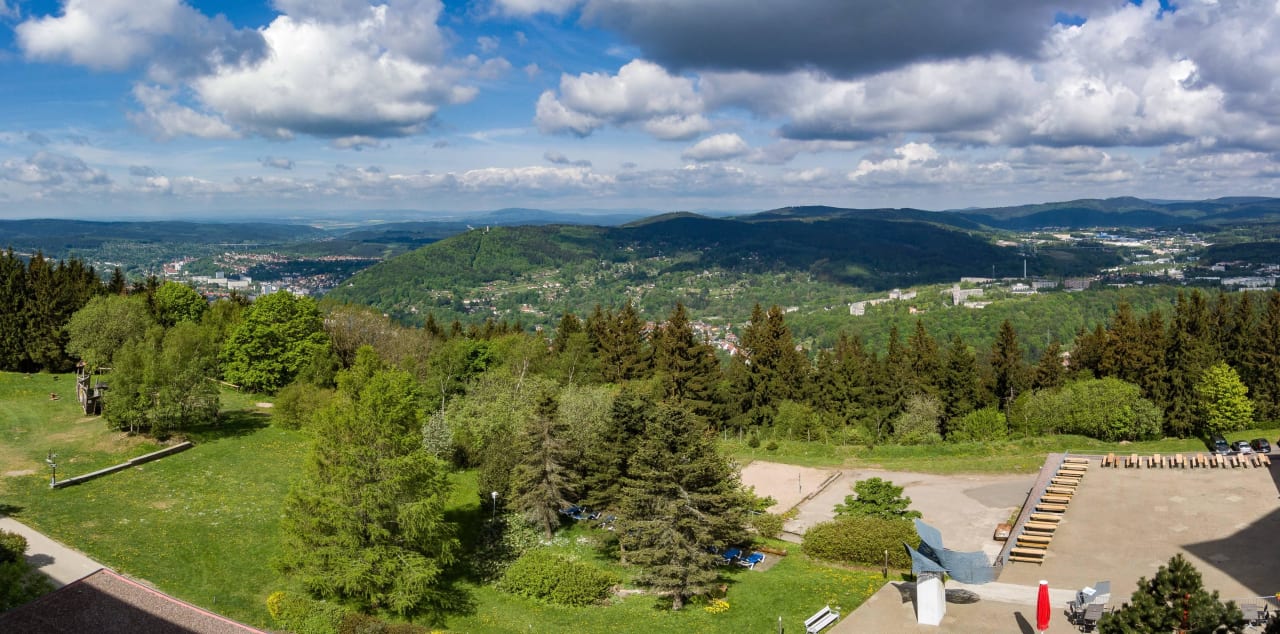 Panorama aus dem 6. Stock Ringberg Hotel
