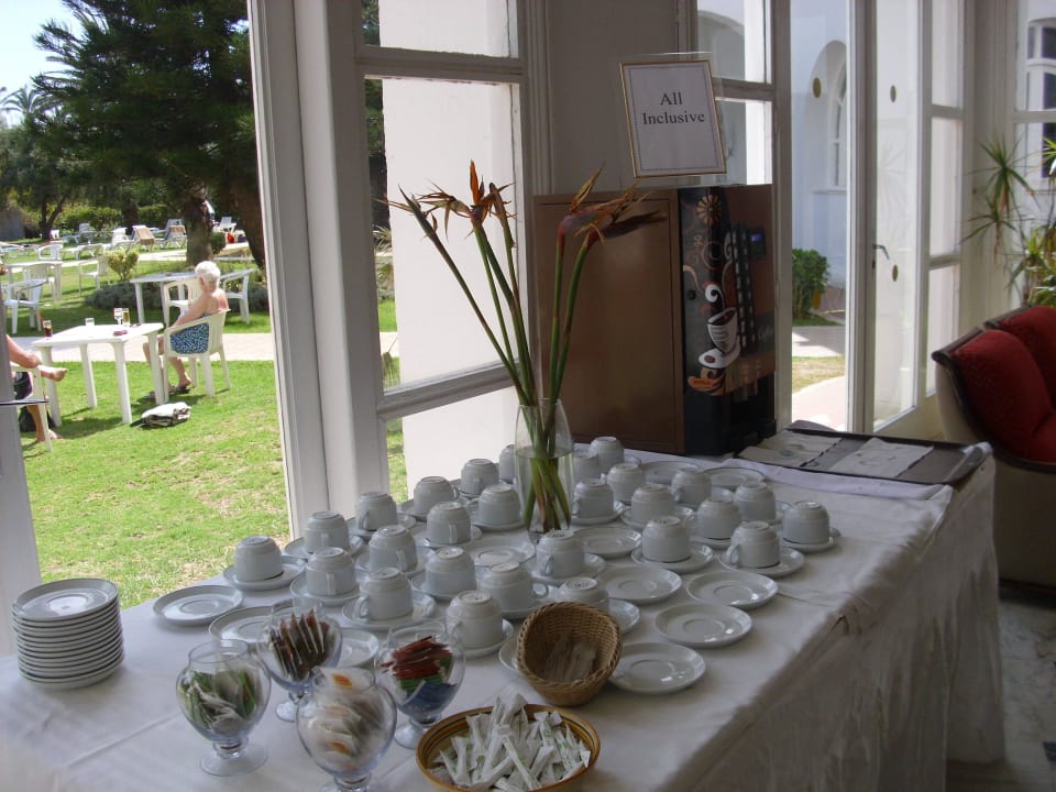 Abgestorbenes Strelizien-Trockenblumen-Arrangement Hotel Marhaba Beach