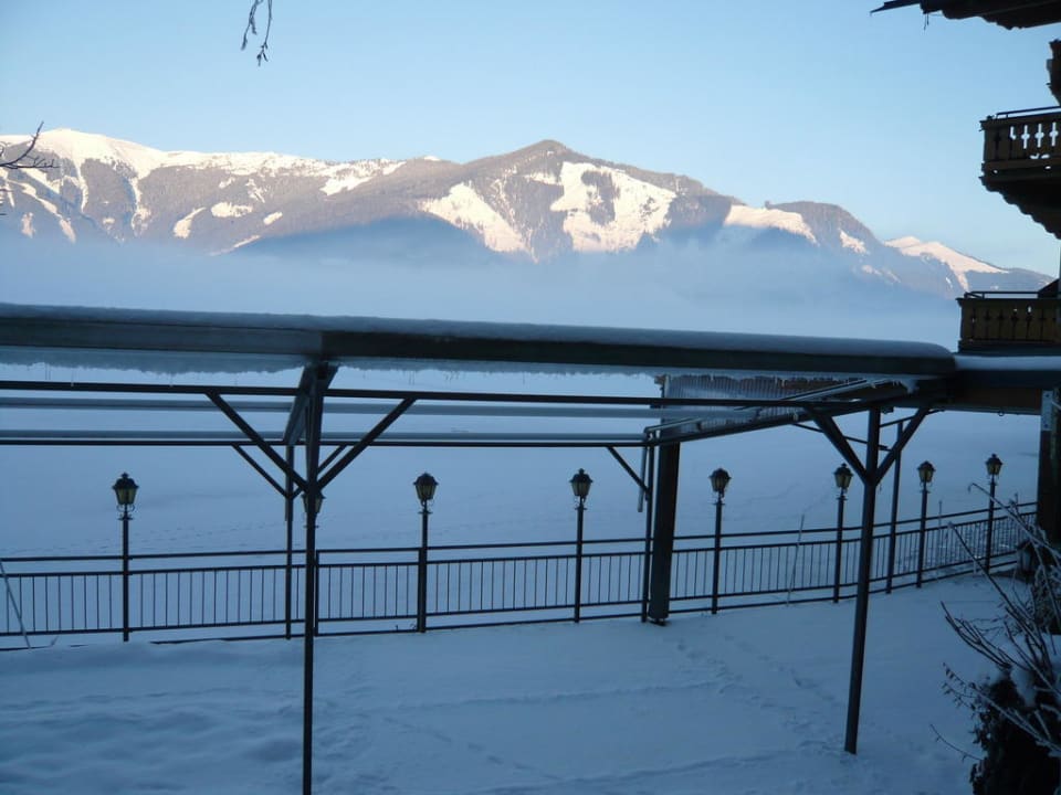 Blick über die Seeterrasse Hotel Garni Seestrand