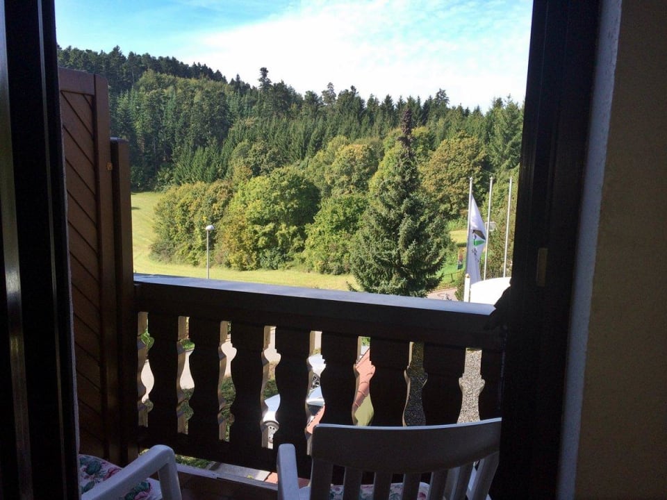 Ausblick Balkon Standardzimmer Vital- und Wellnesshotel Albblick