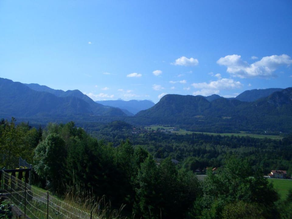 Aussicht von den Zimmerbalkons Frühstückspension Birkenheim