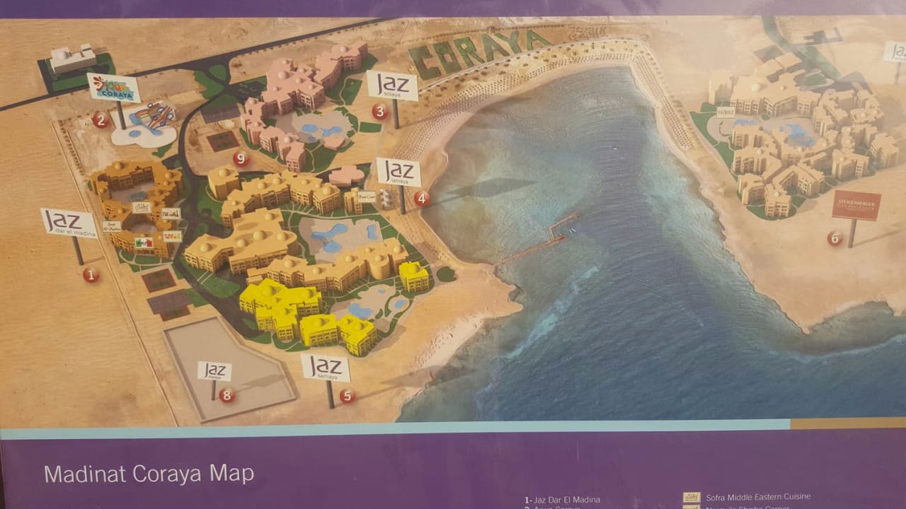 Lageplan Steigenberger Coraya Beach - Adults only