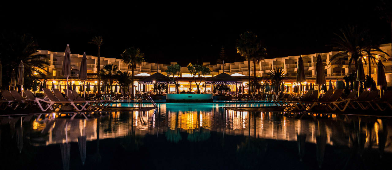 Nachtansicht Hotel Riu Paraiso Lanzarote