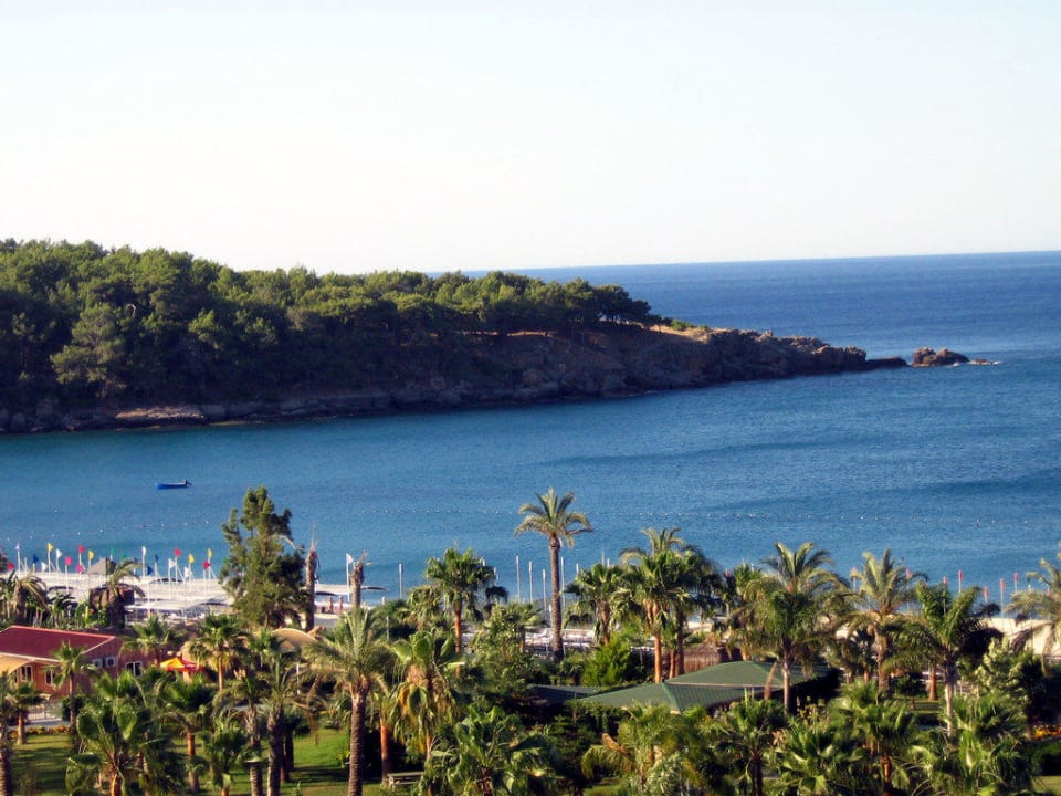 Ausblick in die Bucht vom Balkon Arycanda Kirman Premium