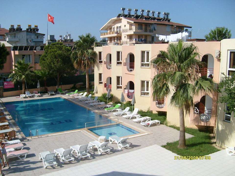 Blick vom Balkon Hotel Angora