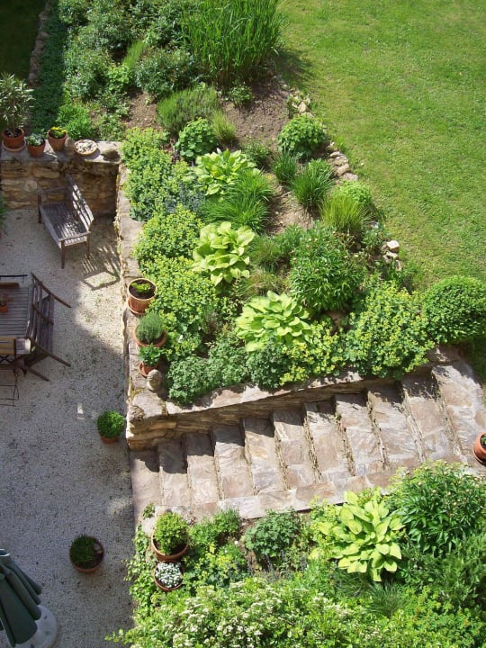 Teil des Gartens Hotel Alter Gerichtshof