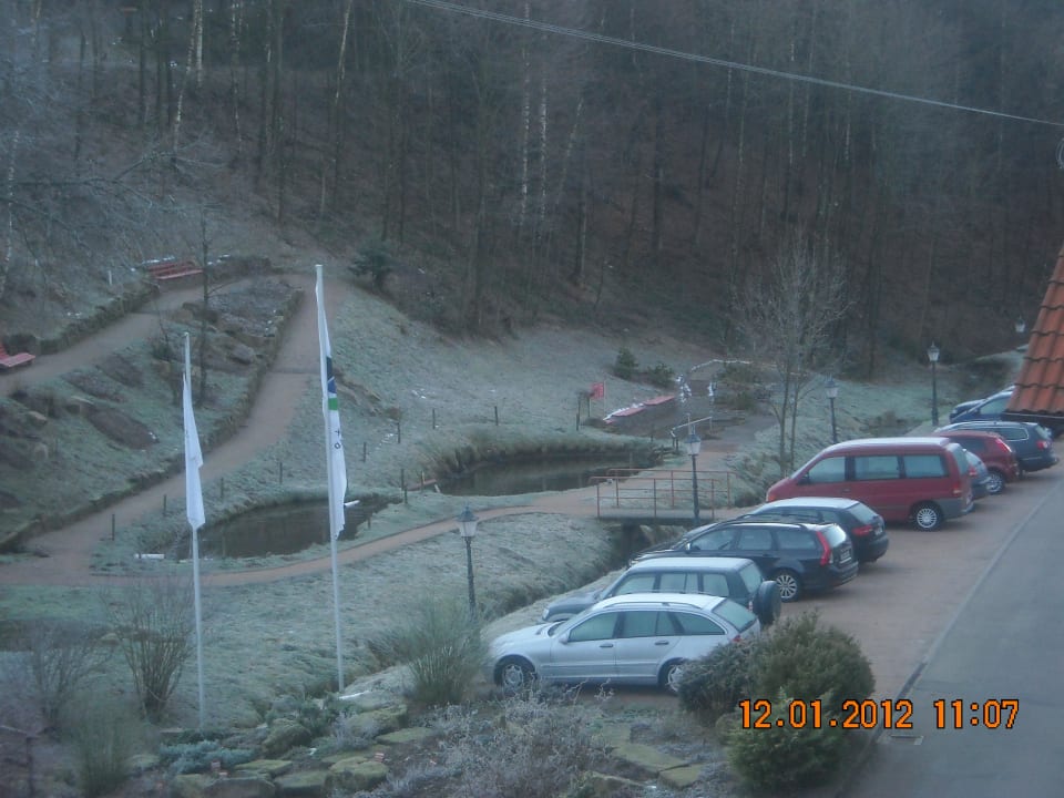 Kalt wars am Morgen Naturparkhotel Adler