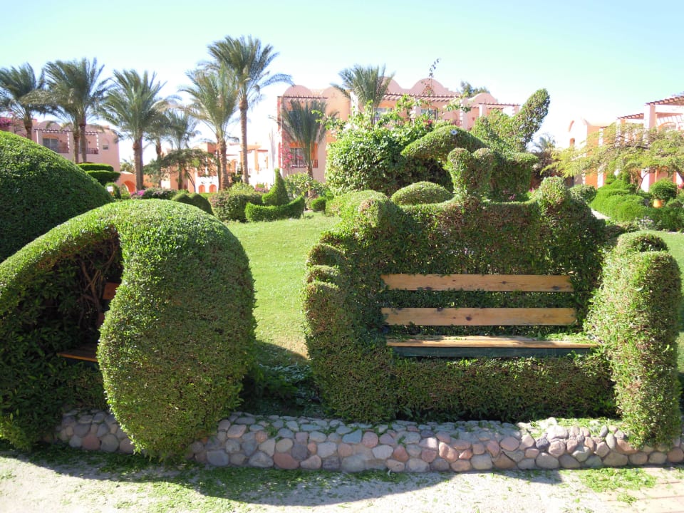 Wunderschön geschnittene Büsche Jaz Makadi Oasis Resort
