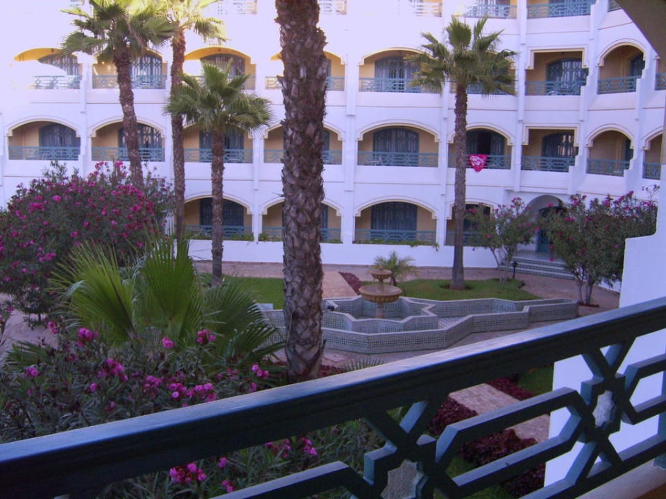 Blick vom Balkon Hotel Le Tivoli