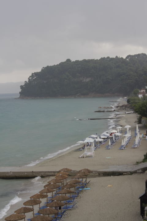 Blick vom Balkon Ammon Zeus Luxury Beach Hotel