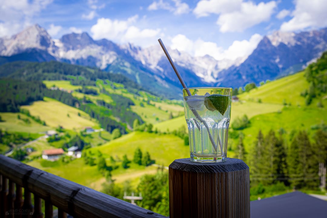Ausblick Hüttendorf Maria Alm