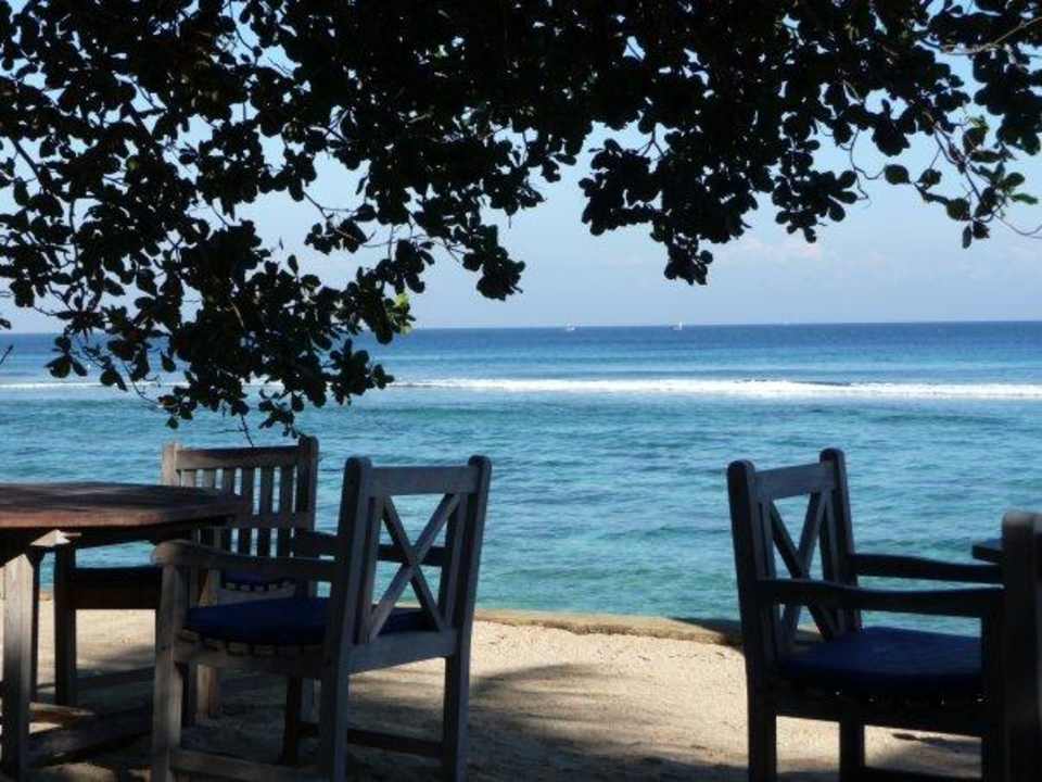 Blick vom Restaurant Hotel Alang-Alang Boutique Beach Resort