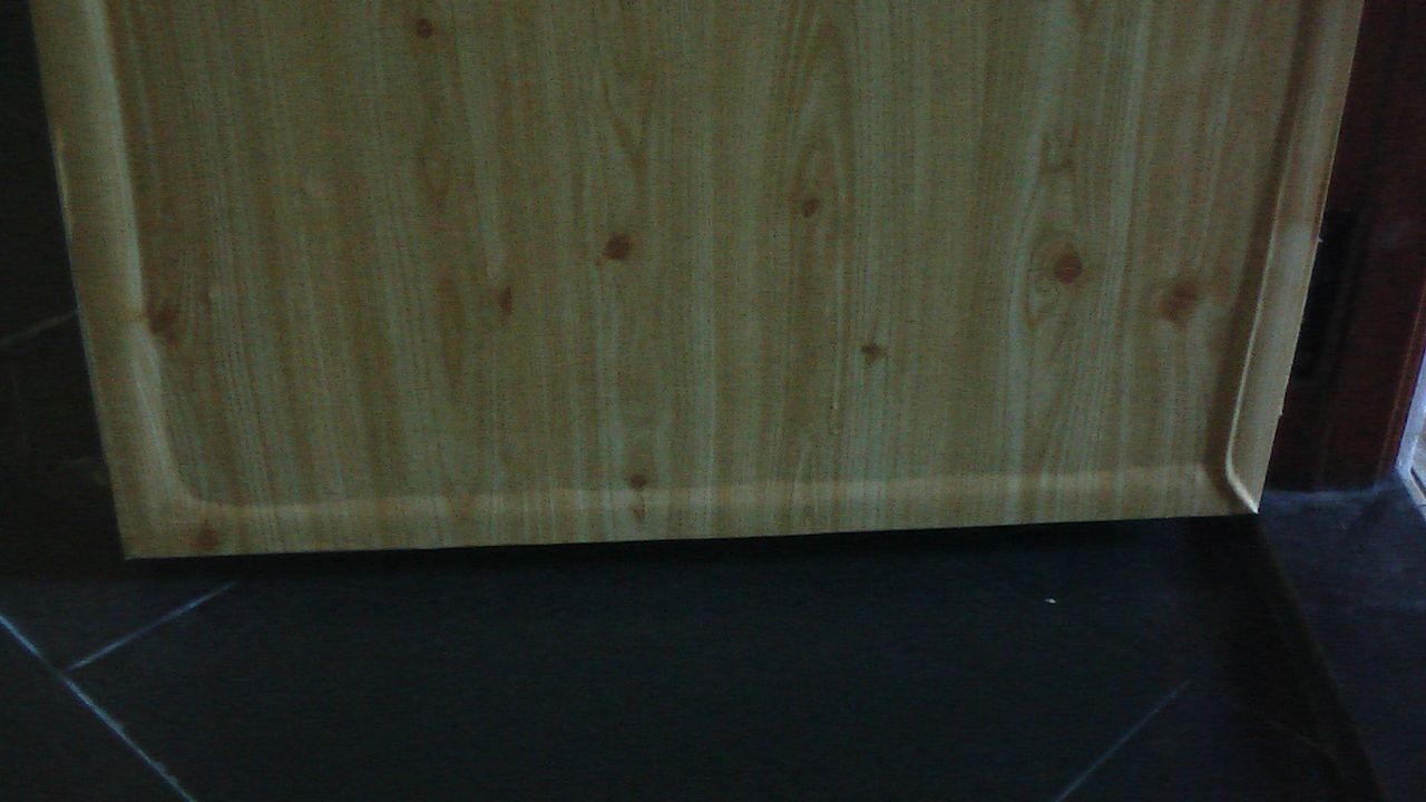 Bad - Türe mit Folie überklebt  Water Lily