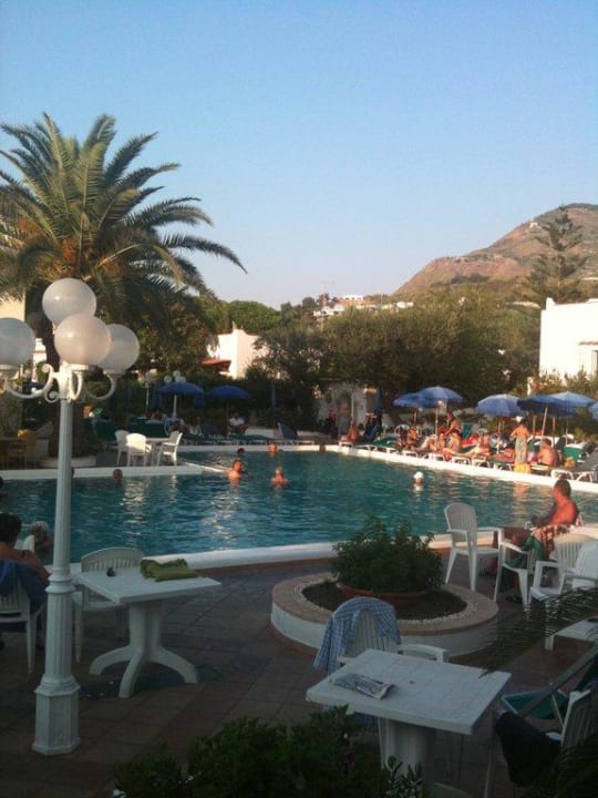 Pool angrenzend ans Hallenbad Hotel Terme Royal Palm