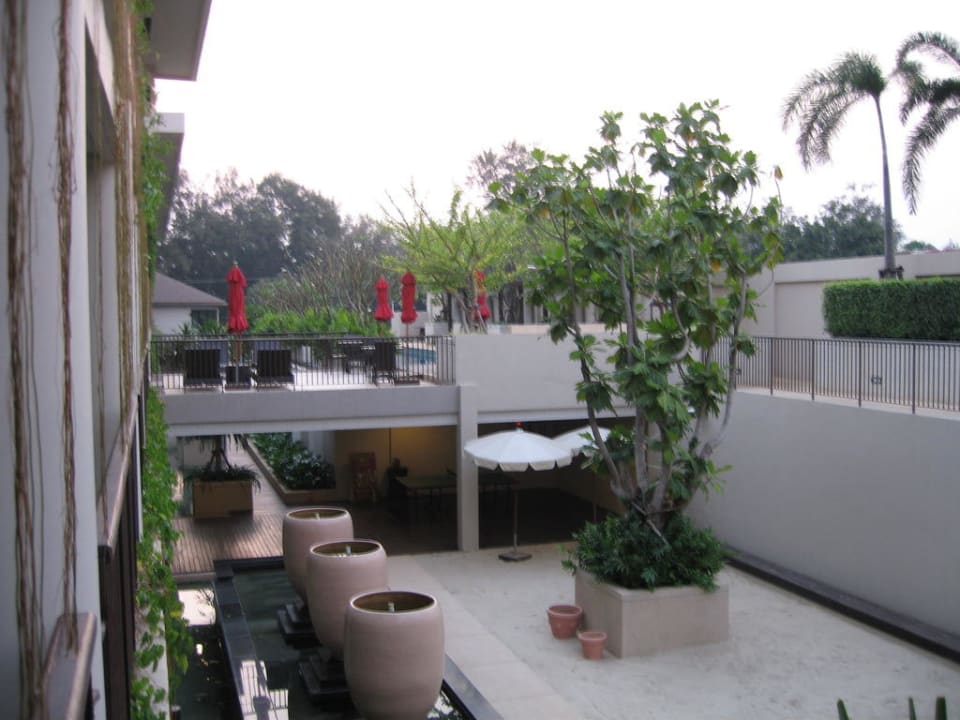 Blick vom Balkon Hotel Tara Mantra Cha Am