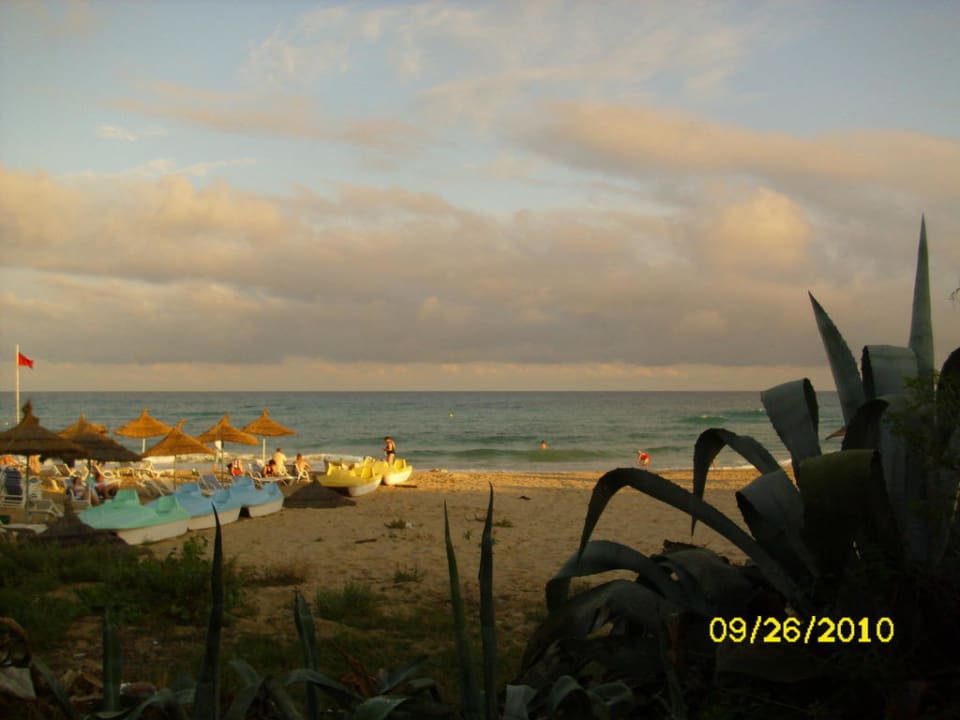 Strand abends Hotel Royal Nozha