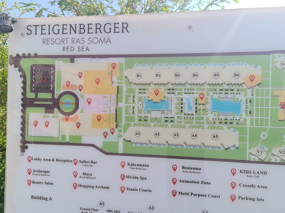 Außenansicht Steigenberger Resort Ras Soma