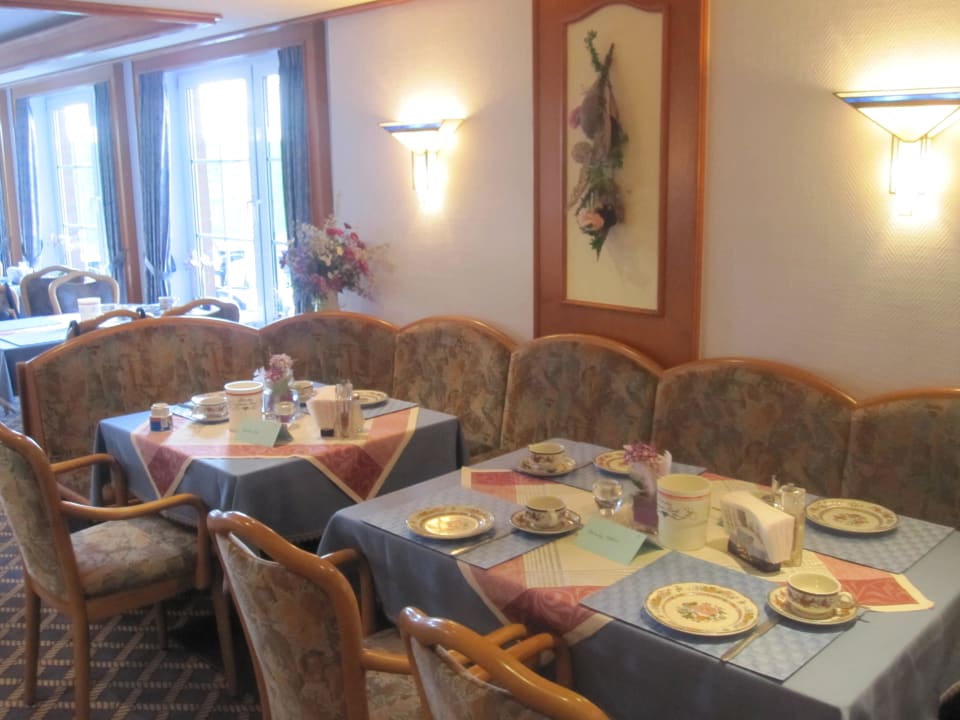 Reservierter Frühstückstisch Pension Das Alte Fischerhaus