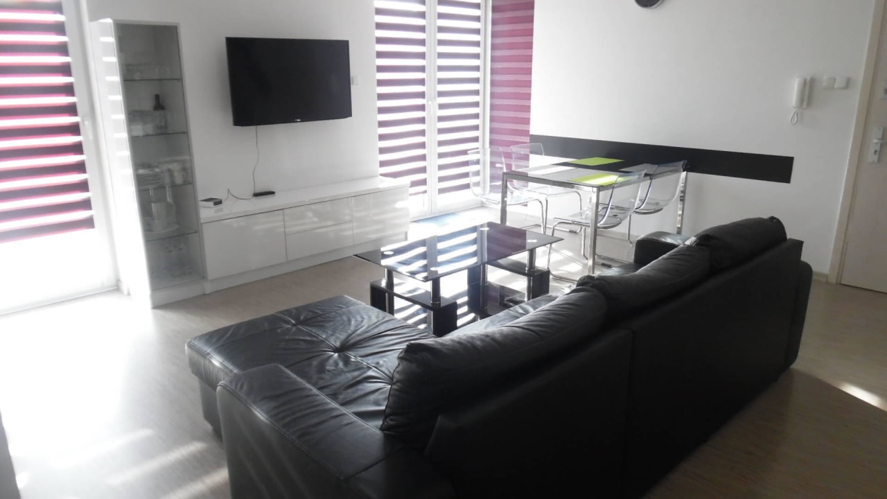 Offener Wohnbereich TV Apartamenty Feniks