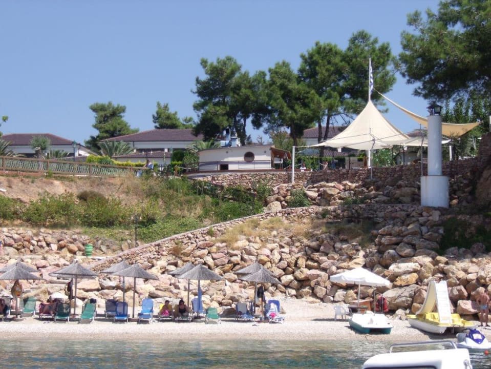Vom Strand fotografiert Alexandra Beach Thassos Spa Resort