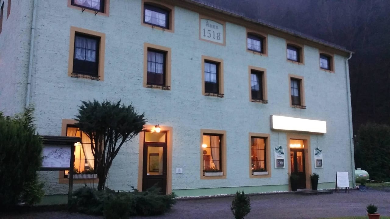 Abendstimmung Pension Mittelndorfer Mühle