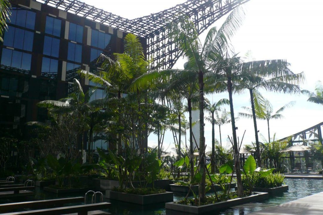 Außenpool Hotel Crowne Plaza Changi Airport