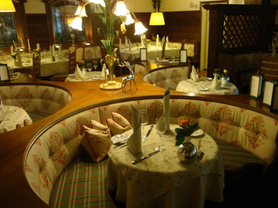 Unser Tisch beim Nachtessen Hotel Hubertushof