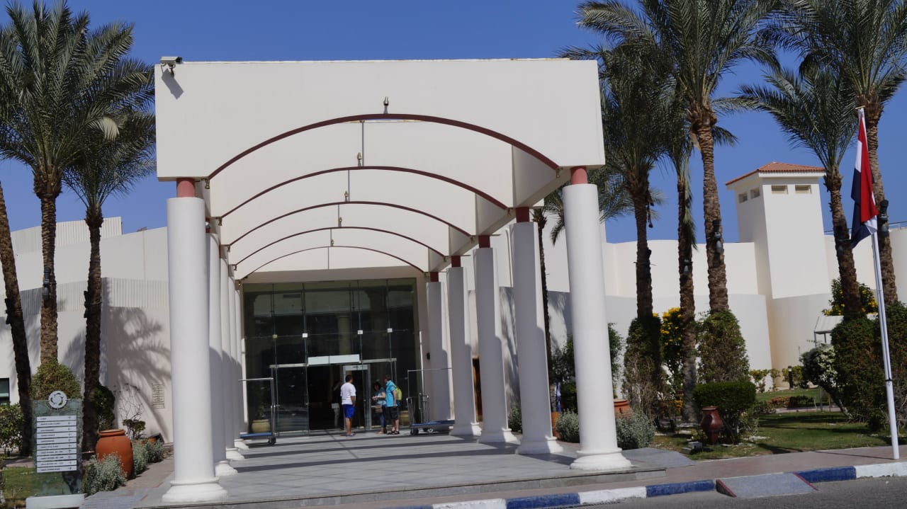 Eingang Hurghada Long Beach Resort