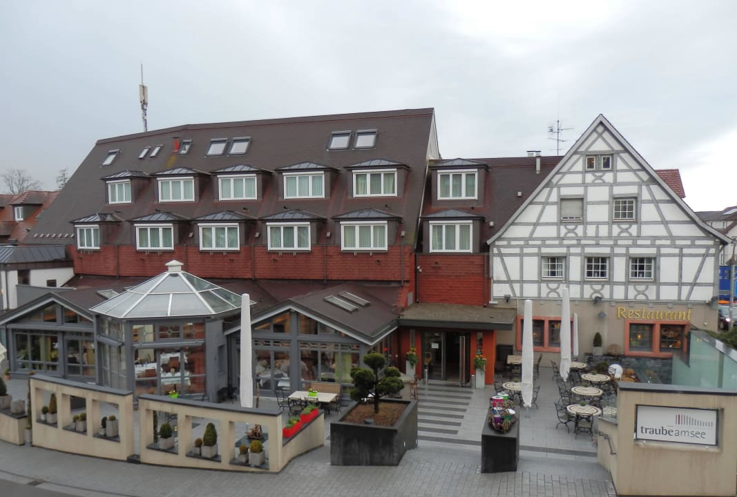 Blick aufs Restauran Hotel Traube am See