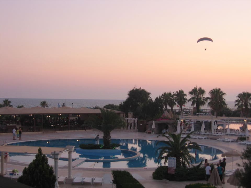 Ausblick von der Lobbybar am Abend Kaya Side